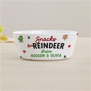 Cookies for Santa Personalized Kids Christmas Bowl