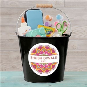 Diwali Personalized Mini Treat Bucket- Black