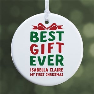 Best Christmas Gift Personalized Baby Ornament- 2.85 Glossy - 1 Sided