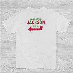 They Did It Personalized Christmas Kids T-Shirt