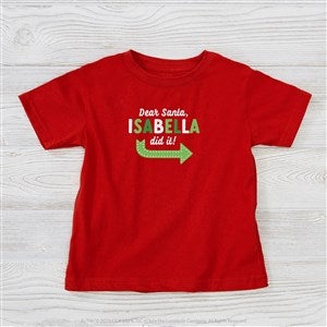 They Did It Personalized Christmas Toddler T-Shirt
