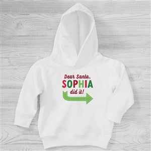 They Did It Personalized Christmas Christmas Toddler Sweatshirt