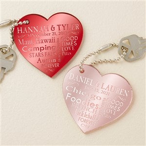 Our Life Together Personalized Heart Keychain - 48855