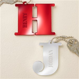 Initial and Name Personalized Acrylic Keychain  - 48861