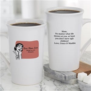 Retro Best. Mom. Ever. Personalized Latte Mug
