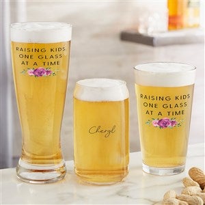 Raising Kids Personalized Mom Beer Glasses - 48890