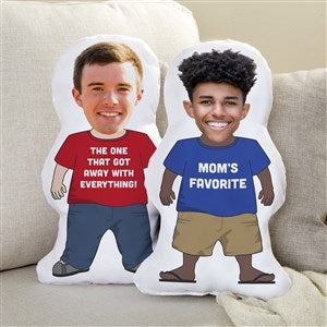 Favorite Son Personalized Photo Character Throw Pillow - 48987