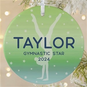 Gymnastics Personalized Ornament-3.75 Matte - 1 Sided