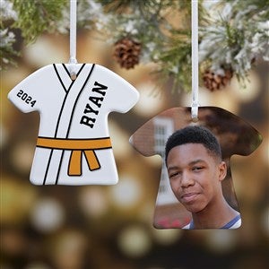 Karate Personalized T-Shirt Ornament - 2-Side