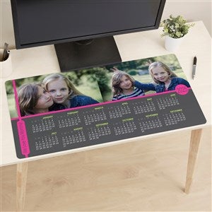 Photo Calendar Personalized Desk Mat  - 49176