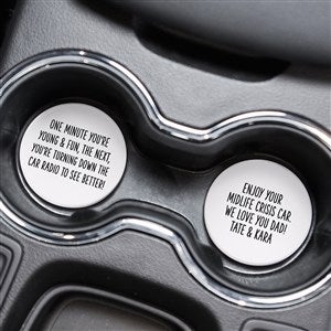 Mid-Life Crisis Car Personalized Car Coasters - 49207