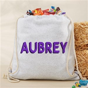 Shadow Name Personalized Halloween Drawstring Bag