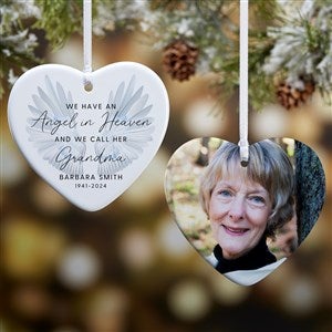 Angel In Heaven Personalized Heart Ornament- 3.25" Glossy - 2 Sided - #49276-2