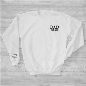 Fatherhood Date Established Embroidered Men