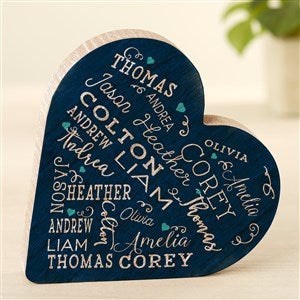 Close To Her Heart Personalized Wooden Heart