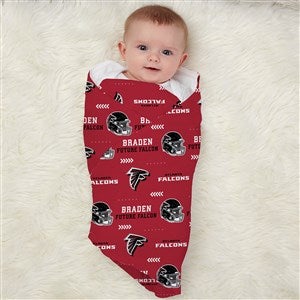 Atlanta Falcons Personalized NFL Baby Receiving Blanket