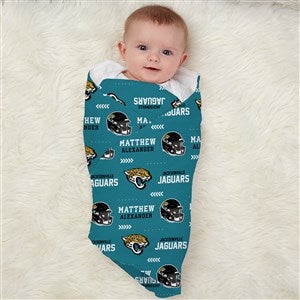 Jacksonville Jaguars Personalized NFL Baby Receiving Blanket