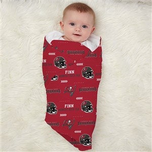 Tampa Bay Buccaneers Personalized NFL Baby Receiving Blanket