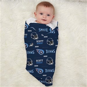 Tennessee Titans Personalized NFL Baby Receiving Blanket