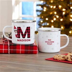 The Elf on the Shelf® Plaid Personalized Christmas Camp Mug