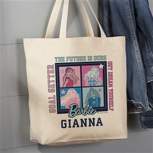 Barbie? Varsity Collection Personalized Canvas Tote Bags