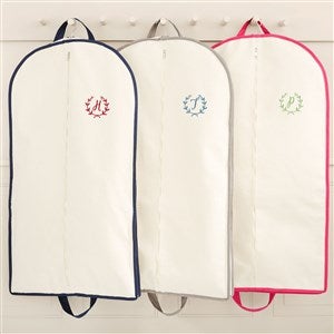 Floral Wreath Embroidered Canvas Garment Bags - 49757