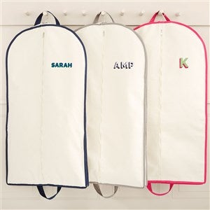 Shadow Name Embroidered Canvas Garment Bags - 49760