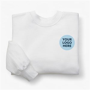 Company Logo Adult Sweatshirt White Crewneck - 49813
