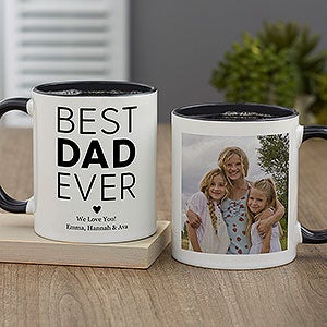 Best Dad Personalized Coffee Mug 11 oz.- Black