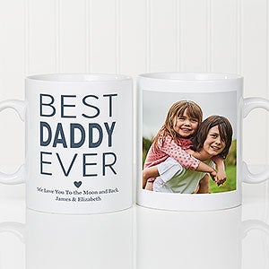 Best Dad Personalized 30oz. Oversized Photo Coffee Mug