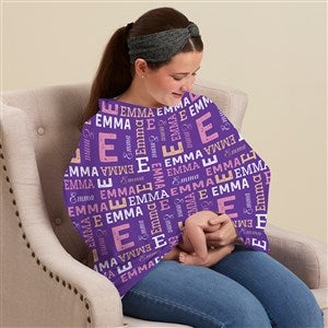 Repeating Name Personalized 5 in 1 Nursing Cover