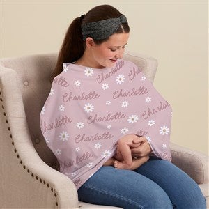 Retro Daisy Personalized 5 in 1 Nursing Cover