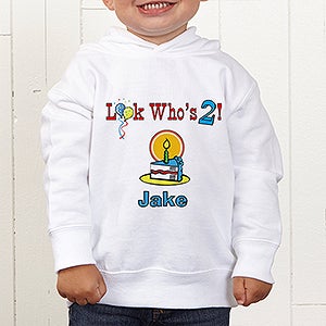 Birthday Kid Personalized Toddler Hooded Sweatshirt