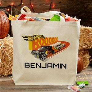 Hot Wheels Personalized Halloween Canvas Tote Bag - 20x15