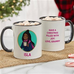 Barbie Holiday Personalized Coffee Mug - Black