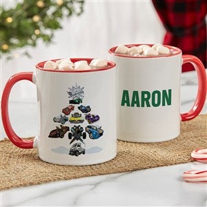 Hot Wheels Cars Personalized Holiday Mug - Red