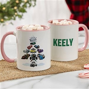 Hot Wheels Cars Personalized Holiday Mug - Pink