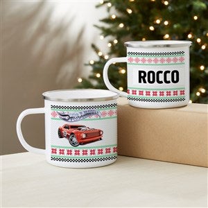 Hot Wheels Cars Personalized Kids Holiday Enamel Mug  - 50520