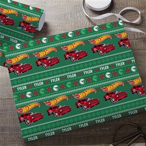 Hot Wheels? Holiday Personalized Wrapping Paper Roll - 6ft Roll