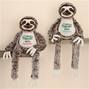 I Love Hanging With You Personalized Sloth Stuffed Animal - 50594