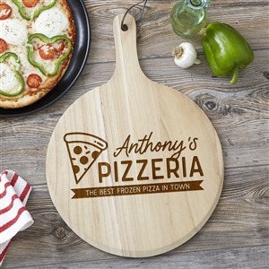 Pizzeria Personalized 3 Piece Wood Pizza Peel Gift Set