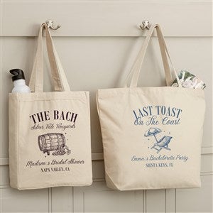 Social Club Personalized Canvas Tote Bags - 50778