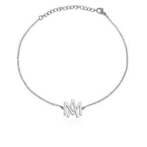 Personalized Overlapping Initial Anklet  - 51303D