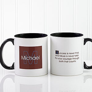 34 Quotes Personalized Coffee Mug 11oz.- Black