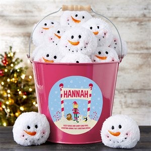 Elf Movie Personalized Treat Bucket - Pink