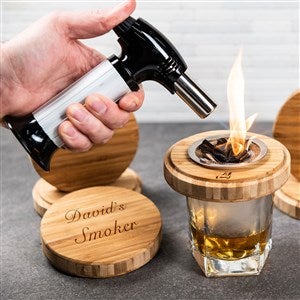 Personalized Cocktail Smoker With Torch - Custom Text