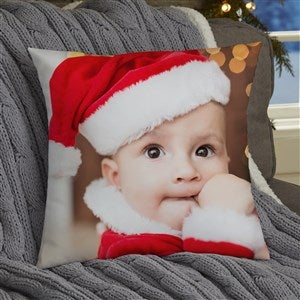Christmas Photo Memories Personalized Throw Pillow - 14