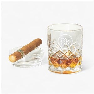 Personalized Logo Whiskey Glass Ashtray Set - 51966