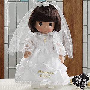 Precious Moments® Personalized Communion Doll- Brunette