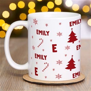 Festive Icons Personalized Coffee Mug 11 oz.- White